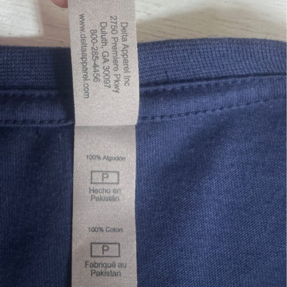 Chug Life Beer Mug Graphic Tshirt Mens Small Blue Delta Apparel - Picture 8 of 9